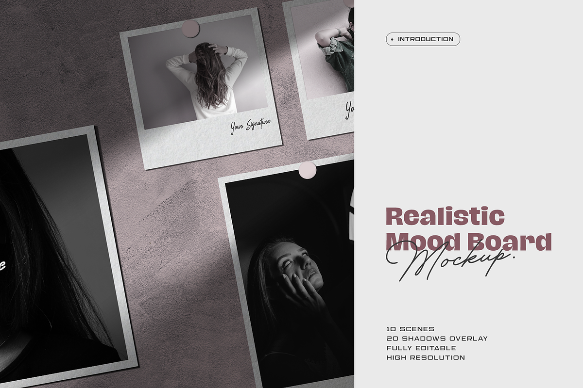 Moodboard Mockup Kit in Scene Creator Mockups - product preview 8