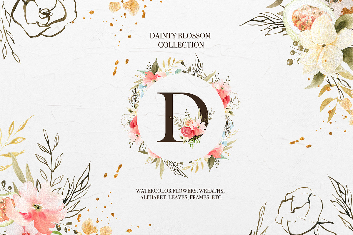 Dainty Blossom Collection in Illustrations - product preview 8