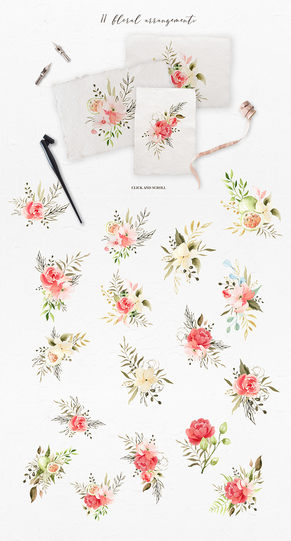 Dainty Blossom Collection in Illustrations - product preview 9