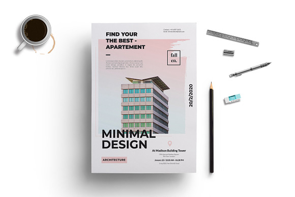 Minimal Real Estate Event Flyer in Flyer Templates - product preview 1