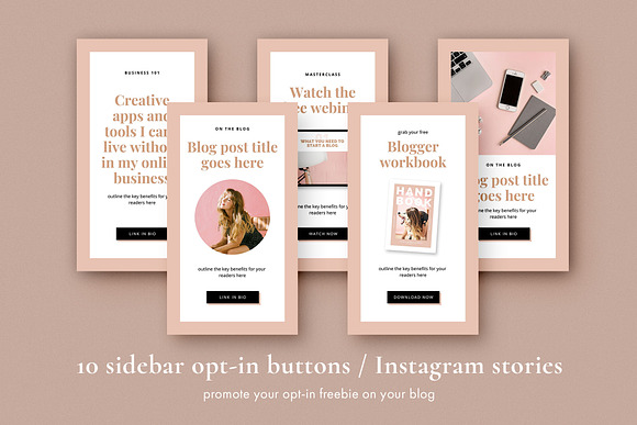 Lead Magnet Marketing Bundle | CANVA in Pinterest Templates - product preview 7