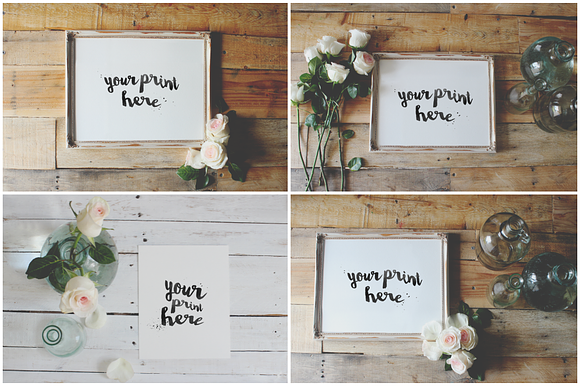 BUNDLE: 8 Aged Mockups 8x10"&11x14" in Print Mockups - product preview 1