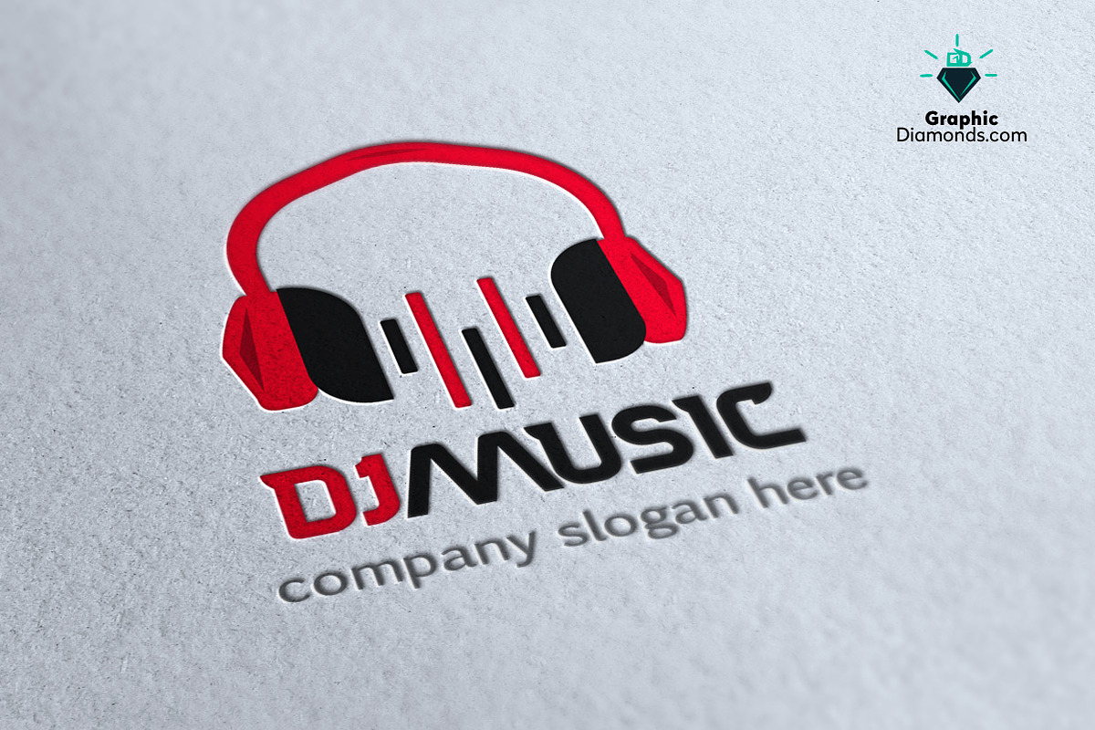 Dj Music Logo Template in Logo Templates - product preview 8