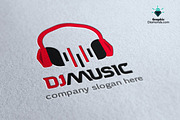 Dj Music Logo Template