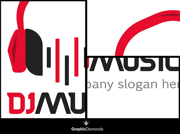 Dj Music Logo Template in Logo Templates - product preview 2