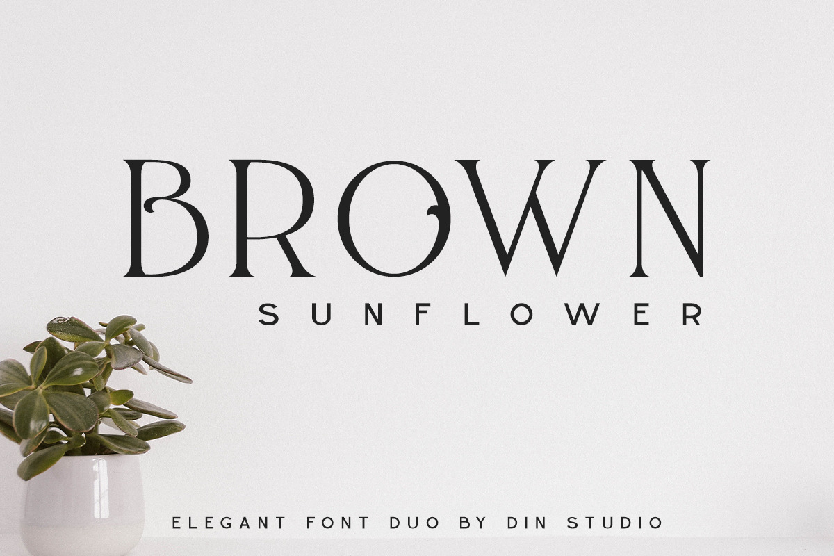 BROWN SUNFLOWER - FONT DUO in Serif Fonts - product preview 8