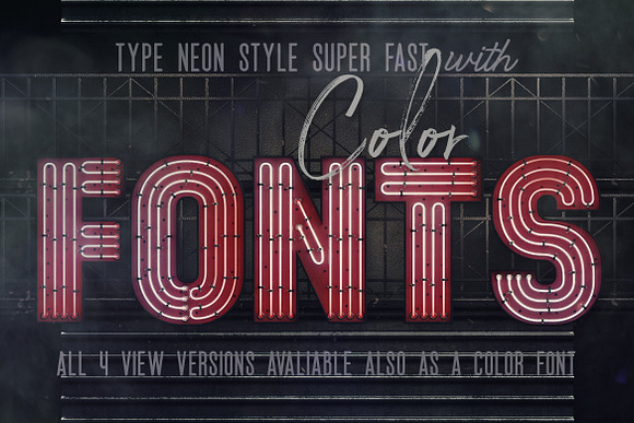 Bold Neon 3D Lettering in Graphics - product preview 5