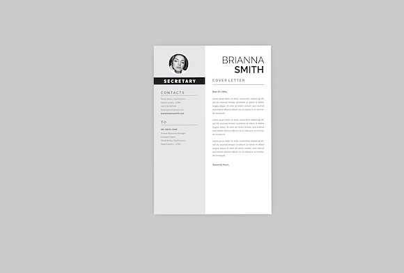 Cover Letter Resume Designer in Resume Templates - product preview 2