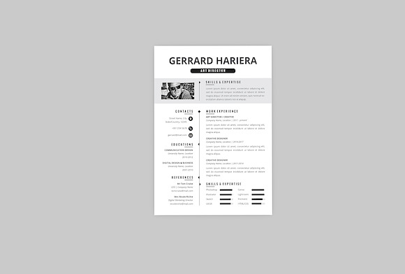ART Director Resume Designer in Resume Templates - product preview 2
