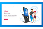 Tickets kiosk landing page template