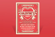 Valentine's Day Dinner Flyer