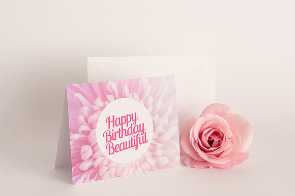 A2 Invitation greeting card mockup in Print Mockups - product preview 3
