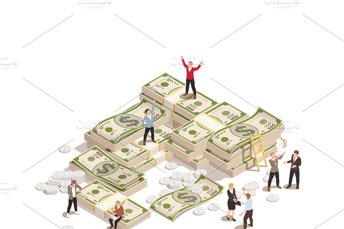Wealth management background in Illustrations - product preview 8