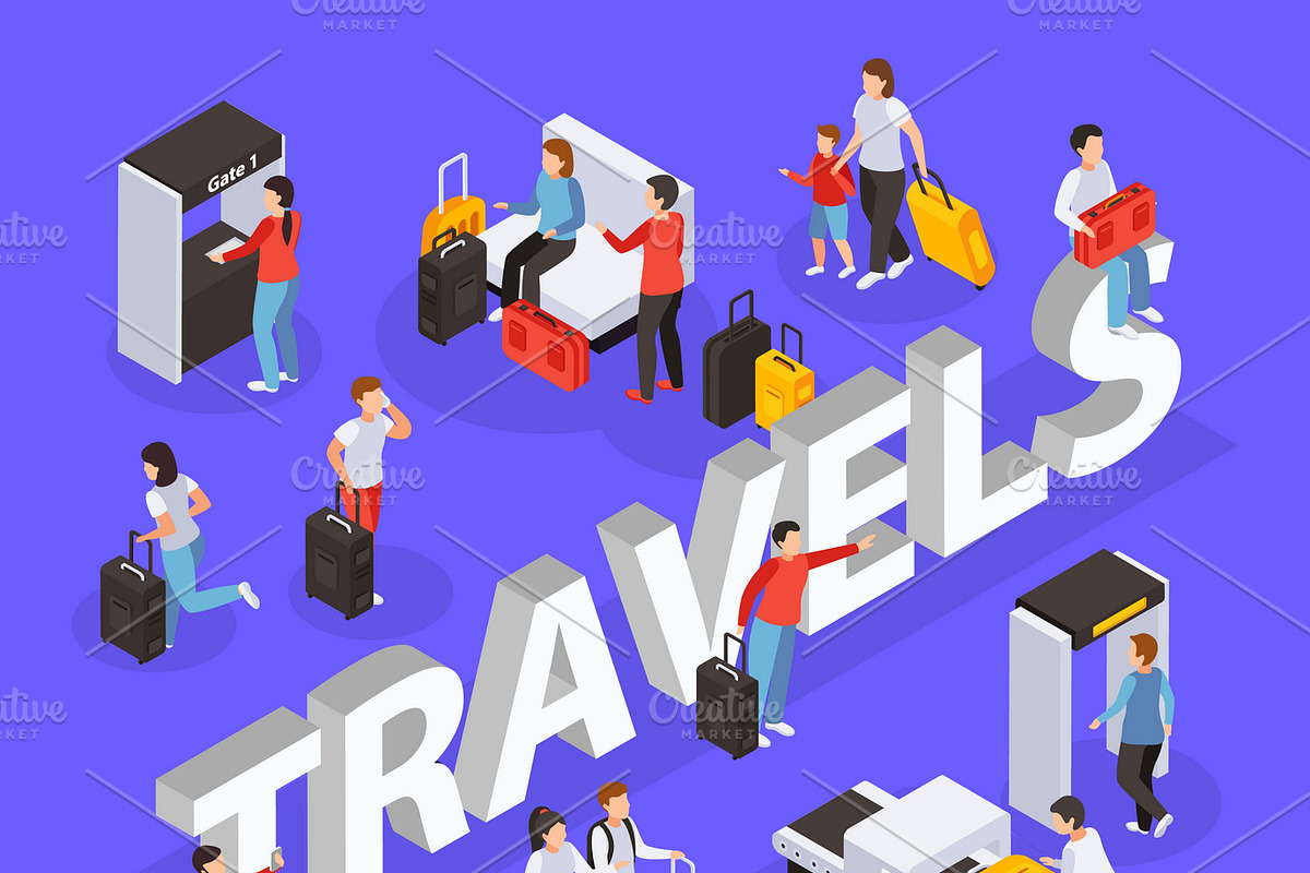 Traveling people composition in Illustrations - product preview 8