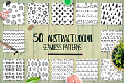 Abstract Doodle Seamless Patterns