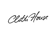Cloth House vector lettering