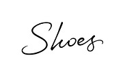 Shoes vector lettering