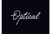 Optical vector lettering