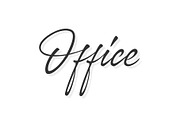 Office vector lettering