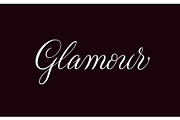 Glamour vector lettering