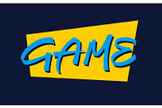 Game vector lettering