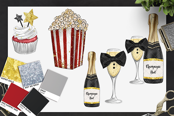 Red Carpet Clipart set in Illustrations - product preview 2