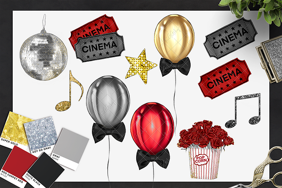 Red Carpet Clipart set in Illustrations - product preview 3