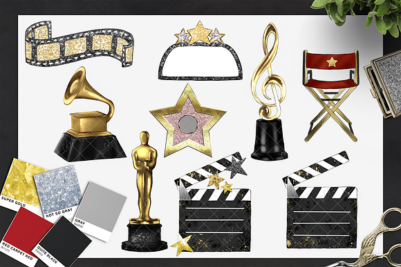 Red Carpet Clipart set in Illustrations - product preview 4