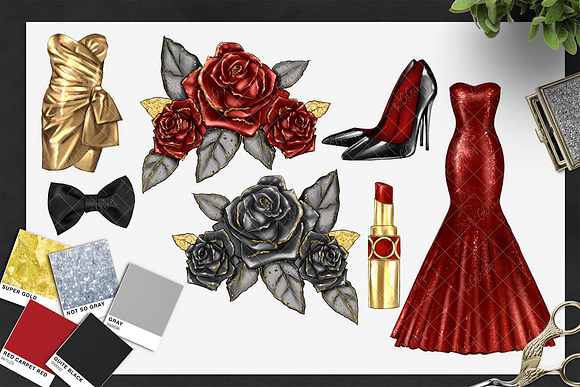 Red Carpet Clipart set in Illustrations - product preview 5