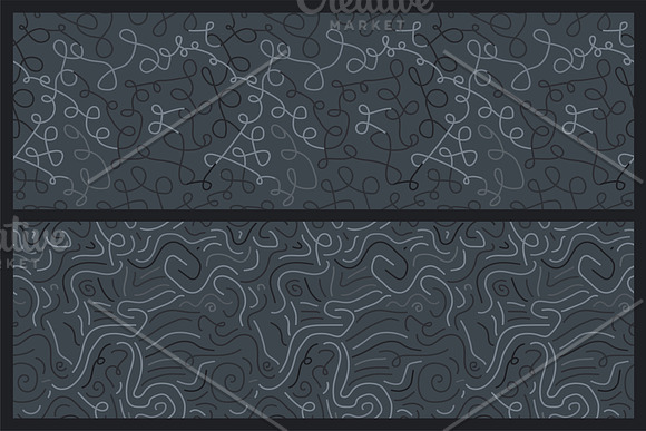 Dark drawing seamless patterns in Patterns - product preview 6