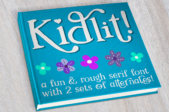 Kidlit: a fun serif font! in Serif Fonts - product preview 7