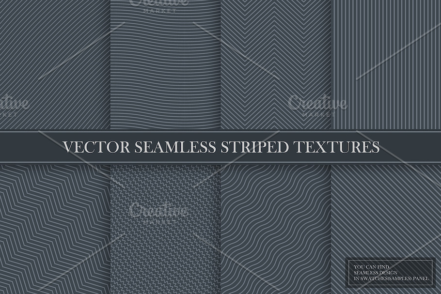 Elegant seamless striped patterns in Patterns - product preview 8