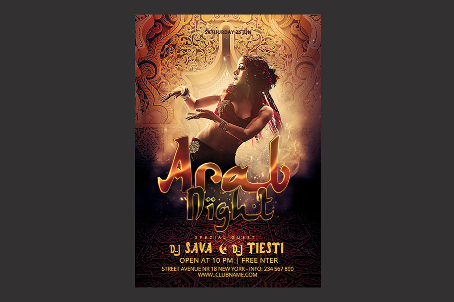 Arab Night Flyer in Flyer Templates - product preview 8