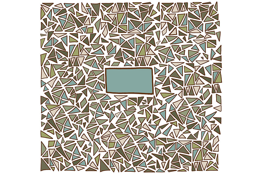 Hand drawn triangle pattern in Illustrations - product preview 8