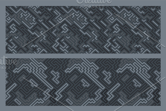 Dark striped seamless patterns in Patterns - product preview 4