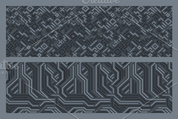 Dark striped seamless patterns in Patterns - product preview 5