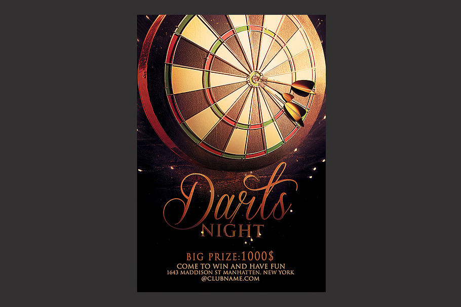 Darts Night Flyer in Flyer Templates - product preview 8