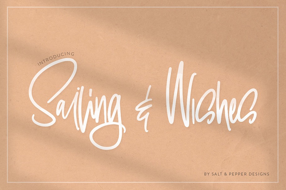 Sailing & Wishes Script Font in Script Fonts - product preview 8