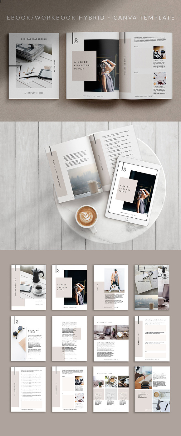 Workbook/eBook Canva Template | Mio in Magazine Templates - product preview 4