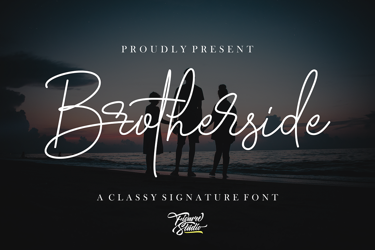 Brotherside Signature in Display Fonts - product preview 8