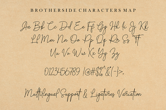 Brotherside Signature in Display Fonts - product preview 7