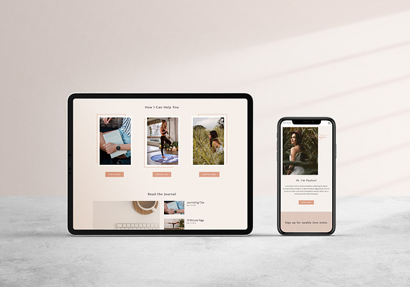 Payton Squarespace Template in Website Templates - product preview 1