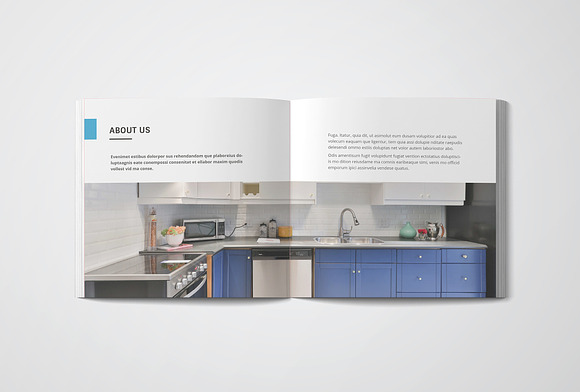 Square Interior Design Brochure in Brochure Templates - product preview 4