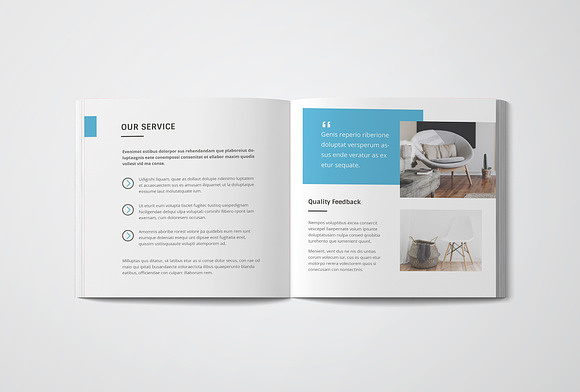 Square Interior Design Brochure in Brochure Templates - product preview 5