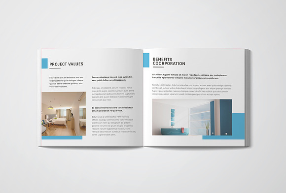 Square Interior Design Brochure in Brochure Templates - product preview 7