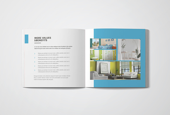 Square Interior Design Brochure in Brochure Templates - product preview 9