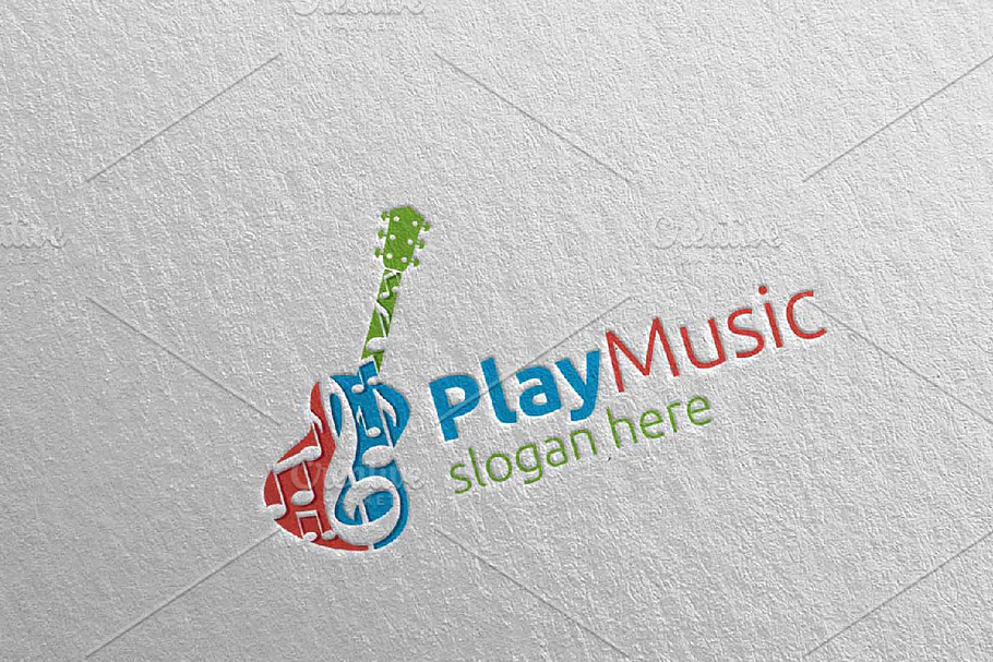 Music Logo with Note, Play Concept in Logo Templates - product preview 8