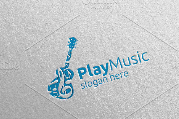 Music Logo with Note, Play Concept in Logo Templates - product preview 3