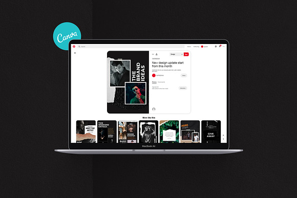 Pinterest Spectrum | Canva in Pinterest Templates - product preview 1