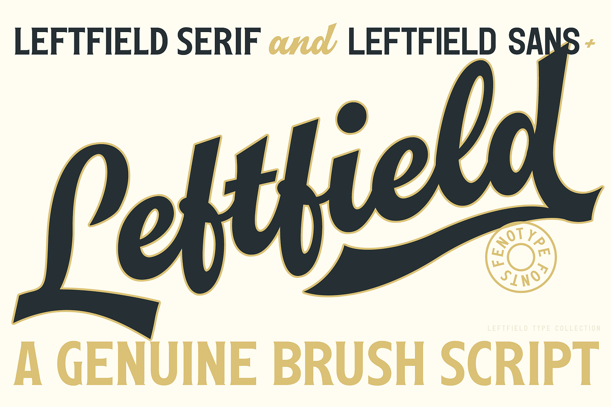 Leftfield Script, Sans & Serif in Display Fonts - product preview 8